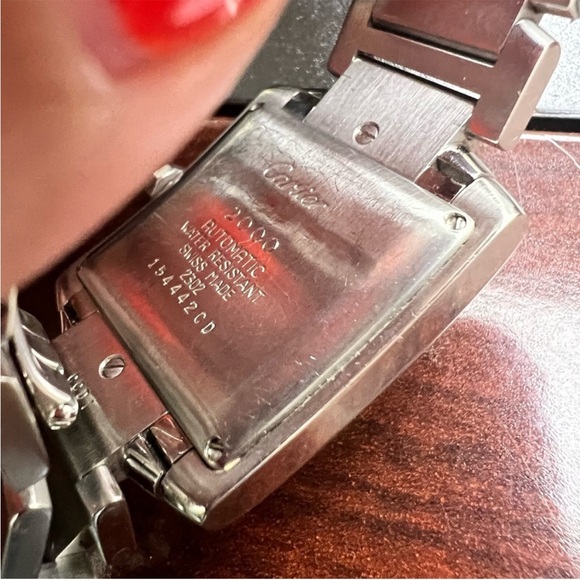 CARTIER TANK FRANCAISE AUTOMATIC STAINLESS STEEL 28mm WATCH - Picture 4 of 13